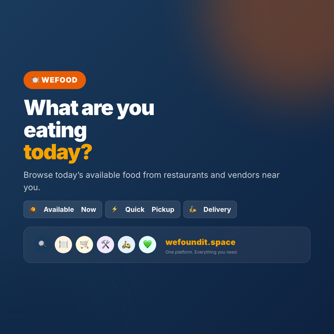 WeFood: Order Now