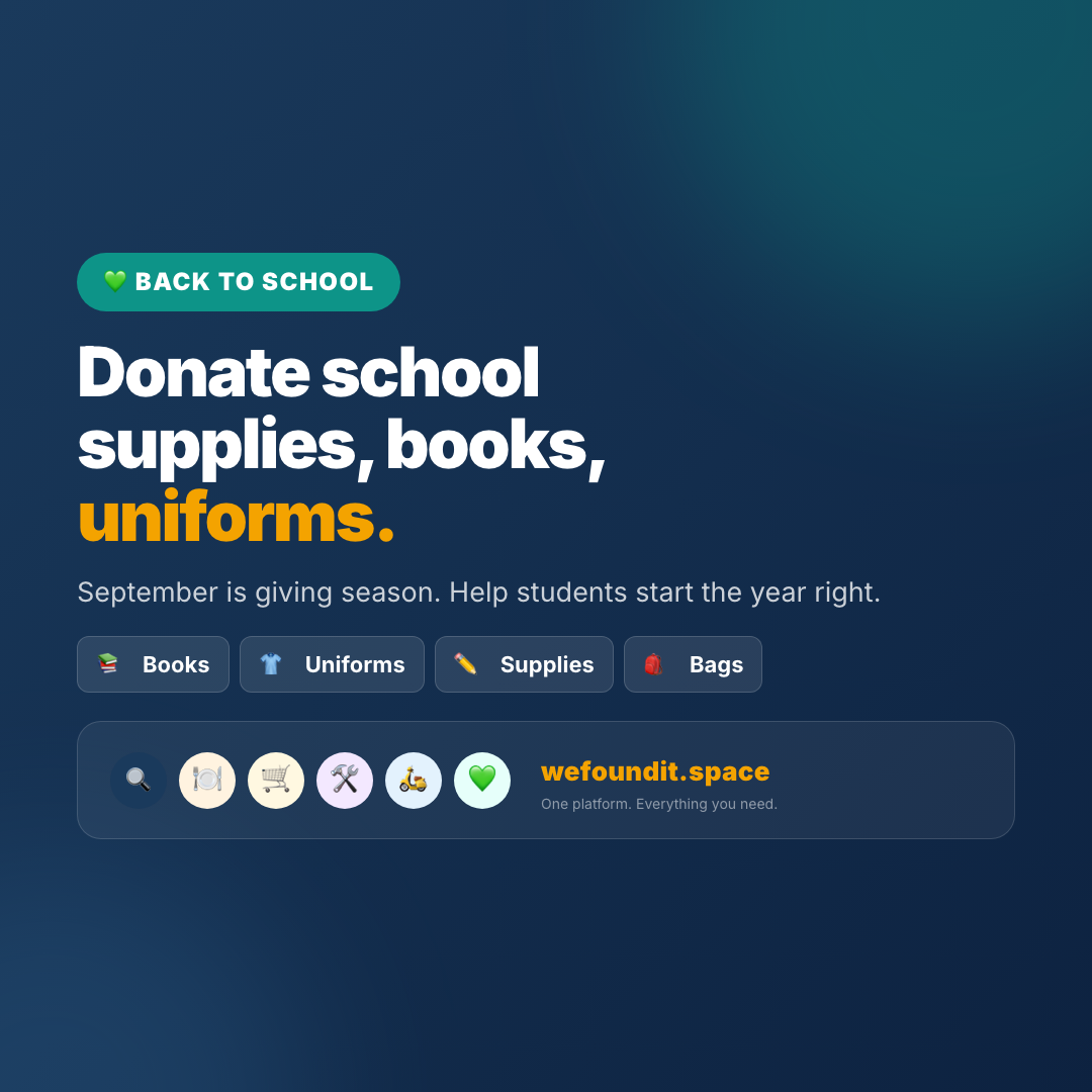 WeGive: Back to School
