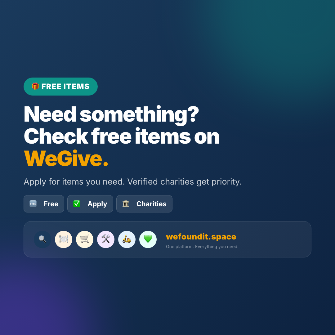 WeGive: Claim for Free