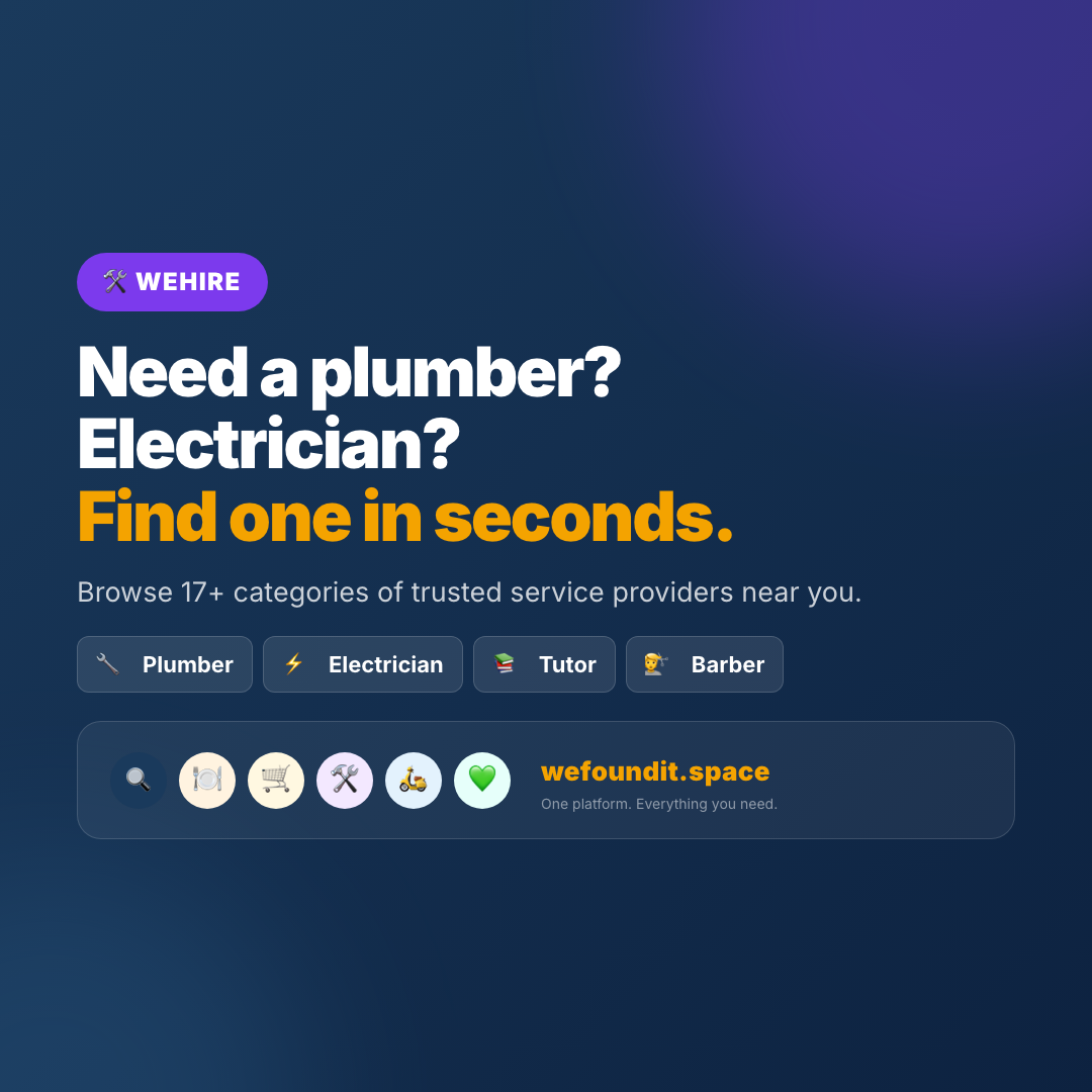 WeHire: Find a Service