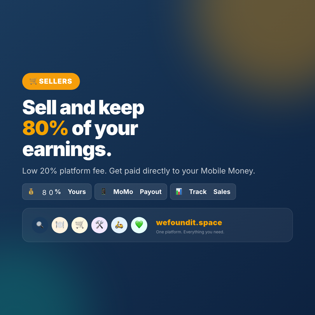 WeSell: Keep 80%