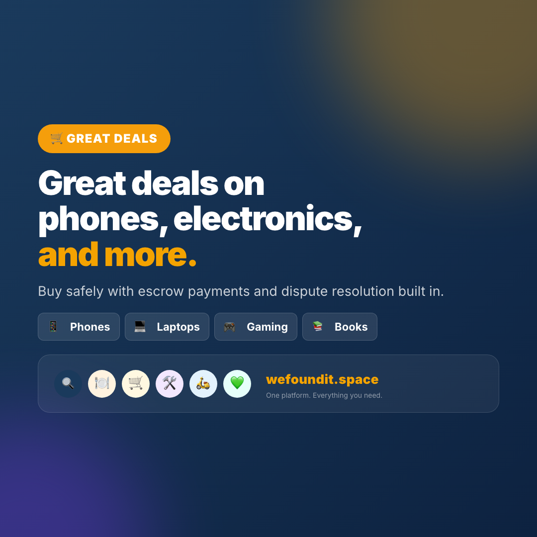 WeSell: Great Deals
